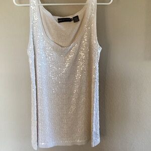 Vintage Dana Buchman Couture Silk n Sequined Tank Top